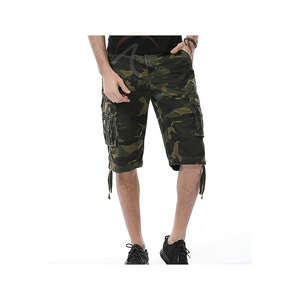 Wholesale Stretch Cargo Shorts Men Polyester Spandex Flexible Comfortable Multi Pocket Shorts Casual Outdoor OEM Manufacturer - Product Image 2