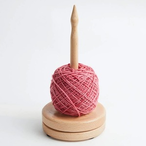 Wooden Yarn Holder Yarn Stand Rotating Ball Winder <b>Knitting</b> Crochet Thread Organizer for Handcrafts Use - Product Image 4