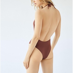 ชุดว่ายน้ำชิ้นเดียวสำหรับผู้หญิงเซ็กซี่พิมพ์ลายสัตว์คอวีเปิดหลัง2024ออกแบบได้ตามต้องการ - Product Image 3