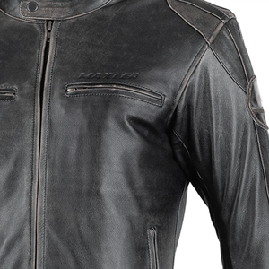 Vestes en cuir de moto de conception personnalisée de haute qualité Veste en cuir d'équitation de moto Veste en cuir de course pour hommes - Product Image 4