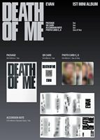 EVAN DEATH OF ME 1er mini-album [Version Weverse] Carte QR 2Photocard Accordion Note - SANS CD, Album de contenu numérique Musique K-Pop