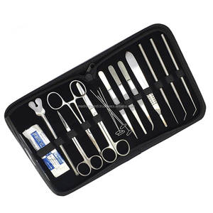 Kit de Disección Quirúrgica de Acero Inoxidable Alemán con Estuche, Tijeras, Pinzas, Bisturí, Fórceps, Precio al por Mayor - Product Image 4