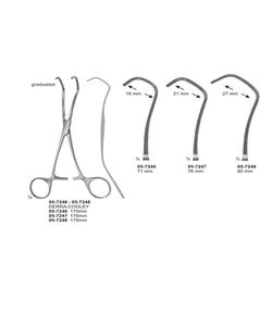 Pinza de Anastomosis Derra Cooley de 175 mm, Pinza Arterial Cardiovascular de Acero Inoxidable Quirúrgico, Reutilizable, OEM, ODM - Product Image 1