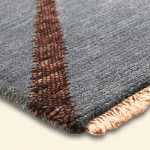 Copper Starburst Grey <b>Brown</b> Hand Tufted Non-Slip Eco-Friendly Thick Pile Rug Modern Radiating Line Area Carpet for Living Room - Product Image 6