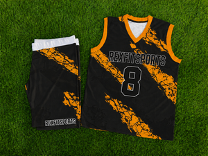 Ensemble d'uniformes de basket-ball personnalisés par sublimation, maillot et short d'équipe pour hommes, logo et numéro personnalisés, fabrication de vêtements de sport en gros - Product Image 5