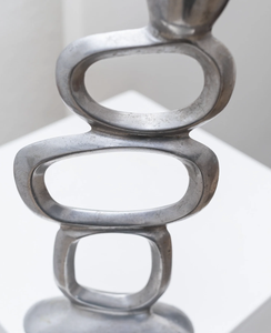 Porte-bougie moderne abstrait en métal, fait main, décoratif, pour table, pour la décoration de la maison et du salon - Product Image 4
