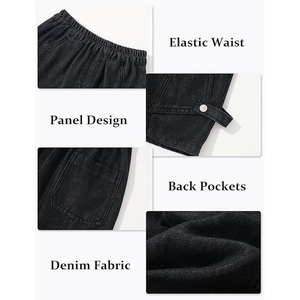 Pantalones Cortos de Mezclilla OEM Estilo Vintage con Lavado Ácido, Ajuste Holgado, de Algodón, para Streetwear, Personalizables al por Mayor - Product Image 5