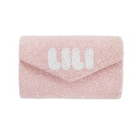 Pochette perlée personnalisée personnalisée Sac à main avec broderie à la main Monogram Initial Designer Wedding Party by glowin fashion