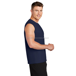 Camiseta sin Mangas Azul Marino de Grado Profesional para Hombre, Ligera y Transpirable, la Mejor Camiseta Deportiva para Gimnasio, Deportes y Uso al Aire Libre - Product Image 5