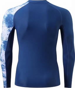 <b>Men</b> Compression <b>Shirt</b> Long Sleeve <b>Swim</b> <b>Shirt</b> Sublimation Printed Rash Quick Dry Rash Guard - Product Image 3