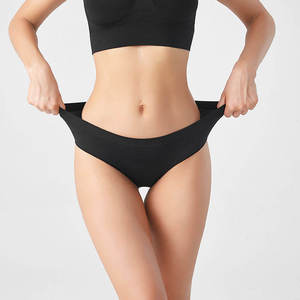 Paquete Múltiple de Braguitas Personalizadas para Mujer, Suaves, Sin Costuras, Lisas, Transpirables, Elásticas, de Algodón - Product Image 2