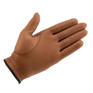 White Cabretta Leather Luxury Unisex Right Hand Golf <b>Gloves</b> Button Closure Adjustable Wrist Strap Hand <b>Grips</b> Breathable Sports - Product Image 2