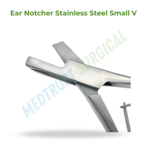 Coupe-oreilles en acier inoxydable, petit modèle en V, instrument vétérinaire pour l'identification des animaux d'élevage - Product Image 2