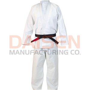 <b>Blue</b> Judo Uniform Adult Unisex 100 Cotton Durable Martial Arts Wear Regular Fit Plain Dyed Kit In Stock - Product Image 4