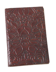 Custom Business A6 Leather Journal Real Leather Cover <b>Notebook</b> Crazy Horse Travel Embossed Genuine Leather Journal Cover - Product Image 1