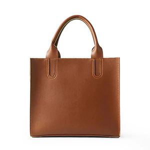Sac fourre-tout pour ordinateur portable en cuir véritable de haute qualité, élégant, pour femmes, couleur rouge vin, fermeture éclair, 13,3'', multi-compartiments - Product Image 1