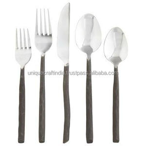 Silver Gold Plated Handle Cutlery Set Stainless Steel Spoon Fork <b>Knife</b> Tableware Wholesale Custom Fine Dining Kitchen Decor Art - Product Image 6