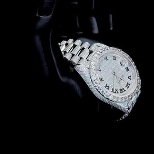 Reloj de Lujo Unisex con Caja de Acero Inoxidable de 41 mm, Esfera Analógica, Cristal de Zafiro, Movimiento Mecánico Luminoso, Fecha Automática, Resistente al Agua, Correa de 20 mm - Product Image 6