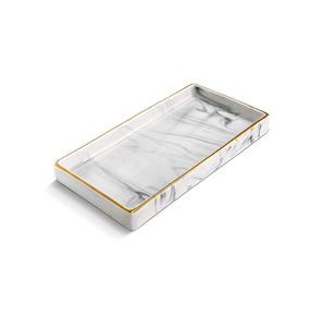 Bandeja de Mármol Hecha a Mano para Servir Comida, Bandeja de Almacenamiento para Fiestas, Buen Precio, Bandeja de Mármol 100% Hecha a Mano para Servir Café - Product Image 2