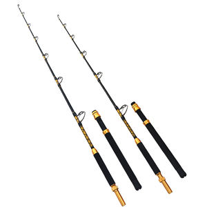 Canne à pêche en mer en fibre de verre, 168 cm, 180 cm, avec anneaux en céramique, pour la pêche à la traîne en mer, pour le thon, la bar - Product Image 4