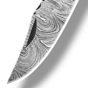 Couteaux pliants compacts pour l'extérieur avec lame à motifs, poignée ergonomique et étui de transport en cuir pour le camping et la randonnée - Product Image 5