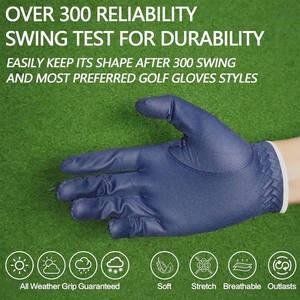 Latest Design High Quality Durable Genuine Leather Golf Gloves Waterproof Flexible for Gym Use Right Left Handed Golfer - Product Image 4