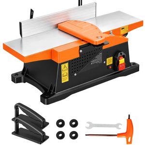 Fresatrice per legno da banco 2 HP 12000 RPM con testa a spirale a 12 lame e regolazione della profondità di 6 pollici e 1/8 per giunzioni a dita - Product Image 1