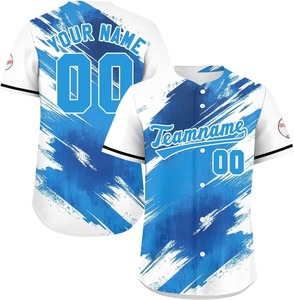 Camiseta de Béisbol Bordada Original de México, Roja, Sublimada, Azul Jays, con Logotipo Cosido y Número de Equipo Personalizado - Product Image 5