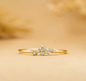 Premium 14KT Gold Vintage Lab Grown <b>Diamond</b> <b>Ring</b> for Women IGI Certified Anniversary & Wedding Gift Luxury Fine Design - Product Image 5