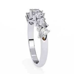 Anillos de Boda de Oro Sólido de 14K, Clásicos y Sencillos, con Diamantes Cultivados en Laboratorio HPHT, Color VVS VS DEF, para Uso Diario - Product Image 6