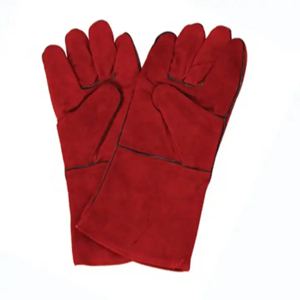 Guantes de Cuero Vacuno con Certificación CE, Libres de Látex, Resistentes a Chispas y al Fuego, para Soldadura y Cuidado Personal - Product Image 1