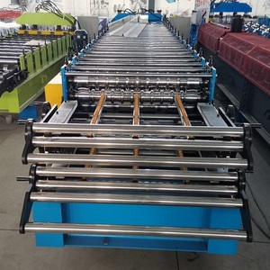 Máquina perfiladora de doble capa para láminas de techo tipo QTILE e IBR, máquina perfiladora en frío para láminas de techo con perfil de caja - Product Image 4