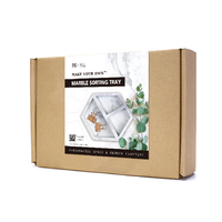 Bebox - Bandeja de Cemento para Joyería, Diseño Hexagonal, 124x107x14mm, Kit de Manualidades para Decoración del Hogar y Regalos