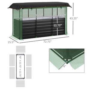 Fioriera Rialzata Grigio Scuro per Giardino con Controllo Parassiti - Product Image 6