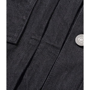 Men High Street Hip Hop Long Sleeve Turn-down Collar Covered Button Closure Coated <b>Denim</b> Solid Eco-Friendly Quick Dry Breathable - Product Image 6