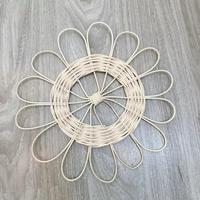 Luxuriöse Muschelförmige Rattan-Tischsets Handgefertigte Geflochtene Untersetzer für Hochzeit Party Tischdekoration