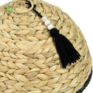 Tablecloth with beaded border in black or white Kitchenware and table decoration Wholesale eco-friendly Made in Vietnam - Product Image 3