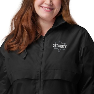 Chaqueta Cortavientos Impermeable Unisex de Seguridad, Talla Grande, Chaqueta Anorak Personalizada con Cremallera Completa - Product Image 4