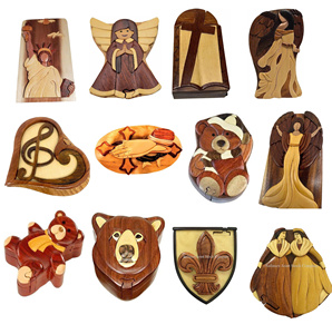 Caja de Rompecabezas 3D de Madera Hecha a Mano con Temática Religiosa para Souvenir de Navidad, Intarsia Grabada, Manualidades DIY, Precio Económico al por Mayor - Product Image 1