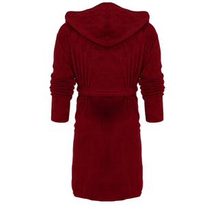 Peignoir en tissu éponge confortable, 100% coton à fibres longues, respirant, peignoirs classiques pour femmes et hommes adultes - Product Image 6