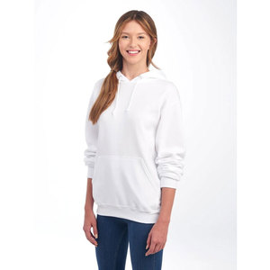 JERZEES NuBlend Bulk Blank Unisex <b>WHITE</b> <b>Hoodies</b> 100% Cotton Premium Pullover Sweatshirts for Custom Screen Printing Screenprint - Product Image 3