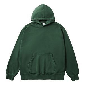 custom hoodie <b>men</b> cotton <b>pullover</b> hoodie plain streetwear solid color hoodie - Product Image 3