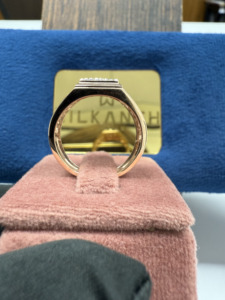 Gold Plated <b>Ring</b> <b>For</b> <b>Men</b> Luxury Synthetic Diamond IGI Certified E Color Round Brilliant Cut 10k 14k 18k Purity Gift - Product Image 3