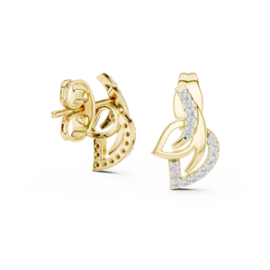 Juego de diamantes cultivados en laboratorio de TRNDY, engastados en oro amarillo macizo de 18 quilates, estilo vintage, para compromiso, boda, fiesta, regalo de San Valentín, uso diario. - Product Image 4