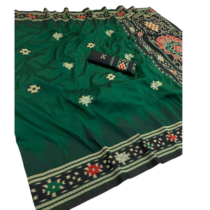 ผ้าไหมพัตตาลาแท้สำหรับตัดเย็บเสื้อผู้หญิงแบบไม่เย็บติดกัน |   ผ้าทอมือสำหรับชุดงานเลี้ยง |   คอลเลกชันที่ดีที่สุด ราคาประหยัดและคุ้มค่า - Product Image 3