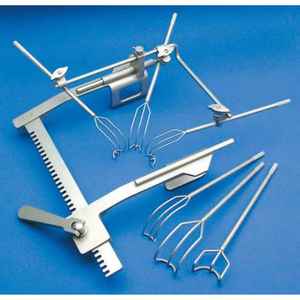 \Manual Laryngo-Pharyngoscope Retractor Stainless Steel Surgical Instrument Set Forceps General Surgery CE by <b>Blush</b> surgical - Product Image 2