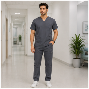 Ensemble de jogging médical confortable pour hommes, respirant, en spandex, pour médecins, infirmières, vêtements de travail d'hôpital, tendance, durable, personnalisable - Product Image 1