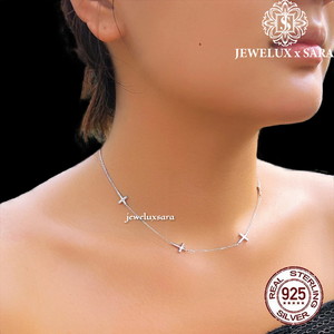 Collar de Diamantes Moissanite de Lujo en Plata de Ley 925 para Mujer, Joyería de Moda, Regalo para Aniversario o Cumpleaños - Product Image 4