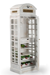 Mueble de Bar con Forma de Cabina Telefónica de Madera - Product Image 3