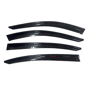 Viseras para Ventanas de Acrílico Negro Transparente Slimline para BMW Serie 7 F02 LWB 2008-2015, Juego de 4 Piezas con Cinta 3M - Product Image 1